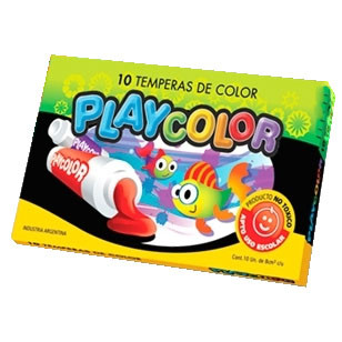 Temperas Surtidas  x10 unidades Playcolor