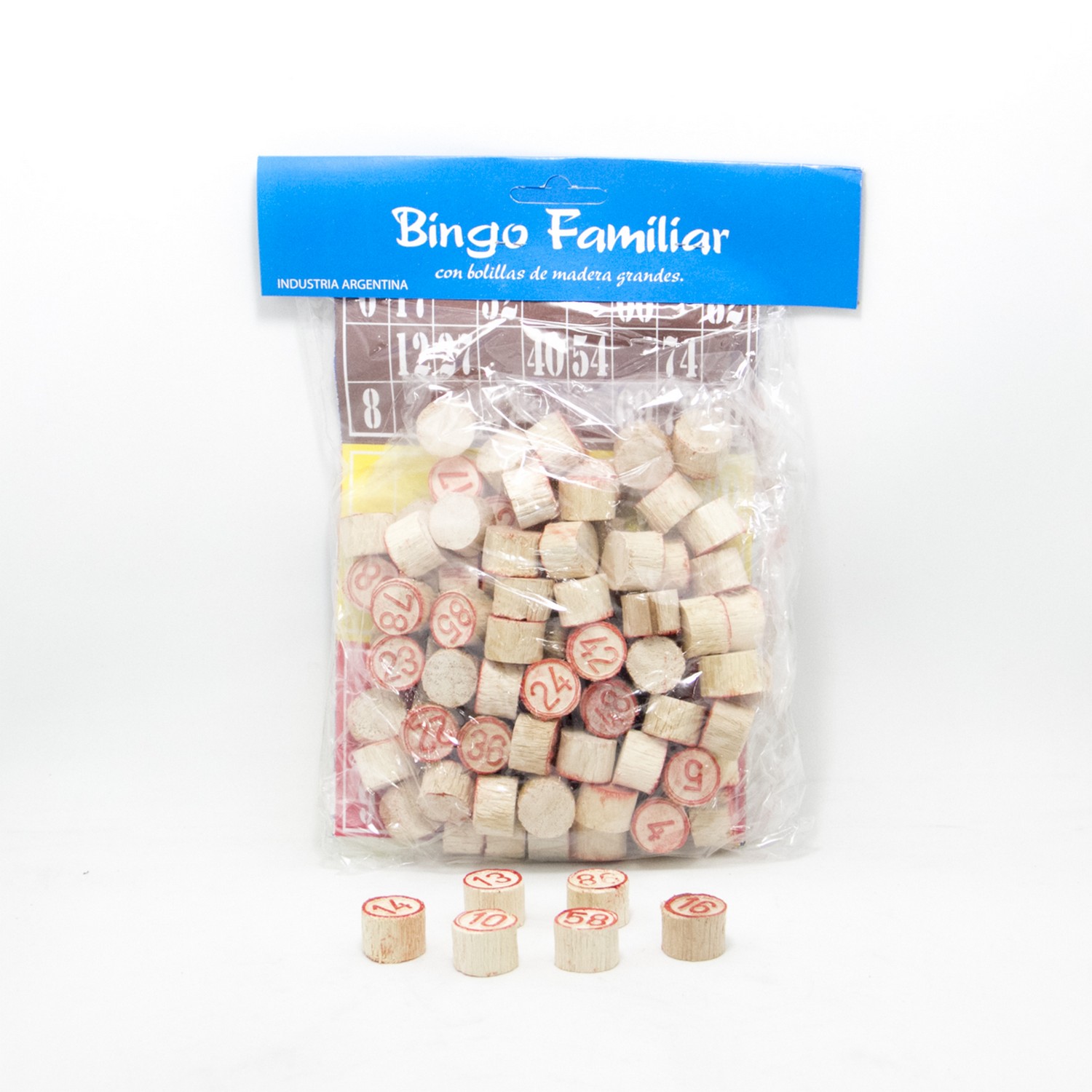 Bingo familiar x24 cartones - carton/madera -