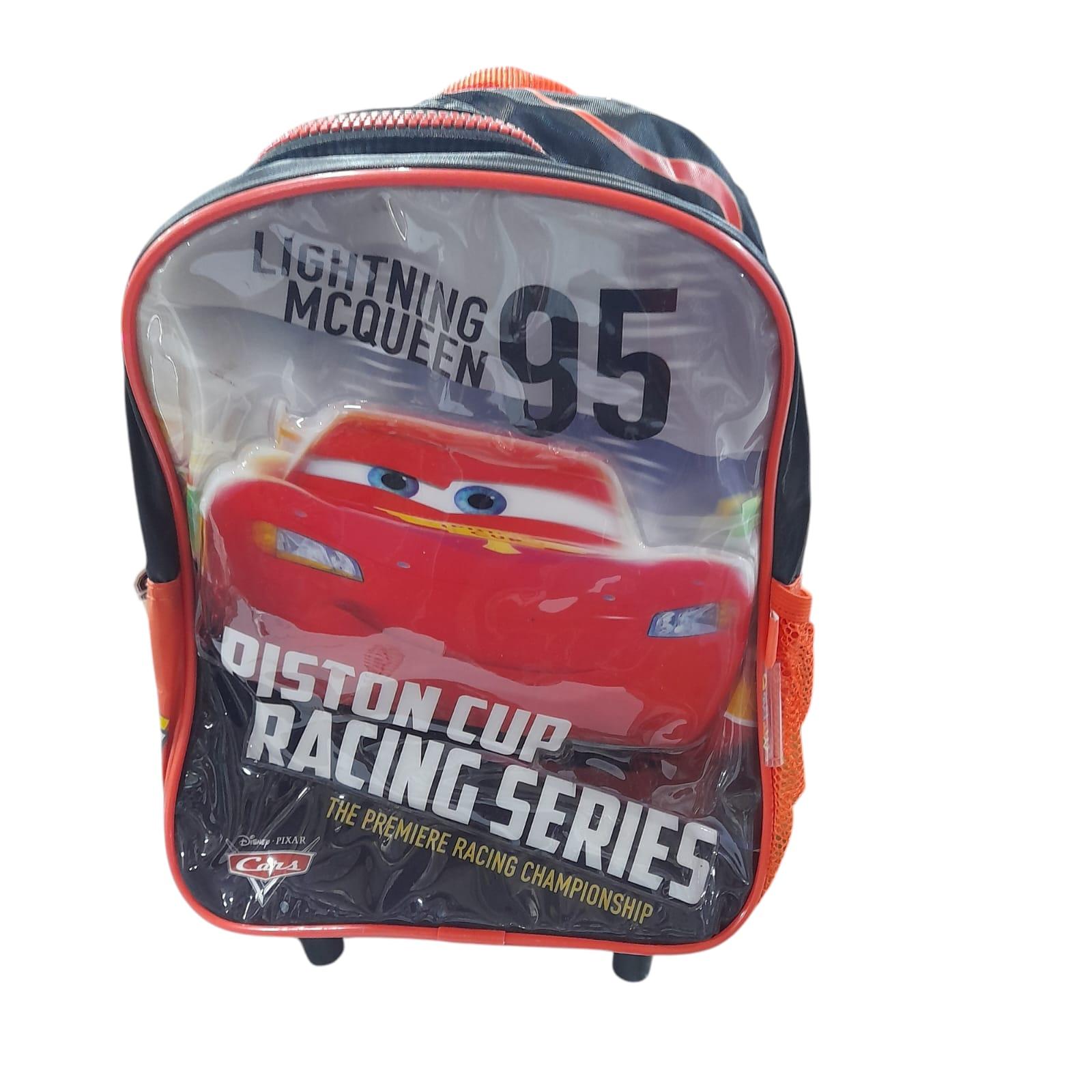 MOCHILA 12 PULGADAS CON CARRITO CARS WABRO