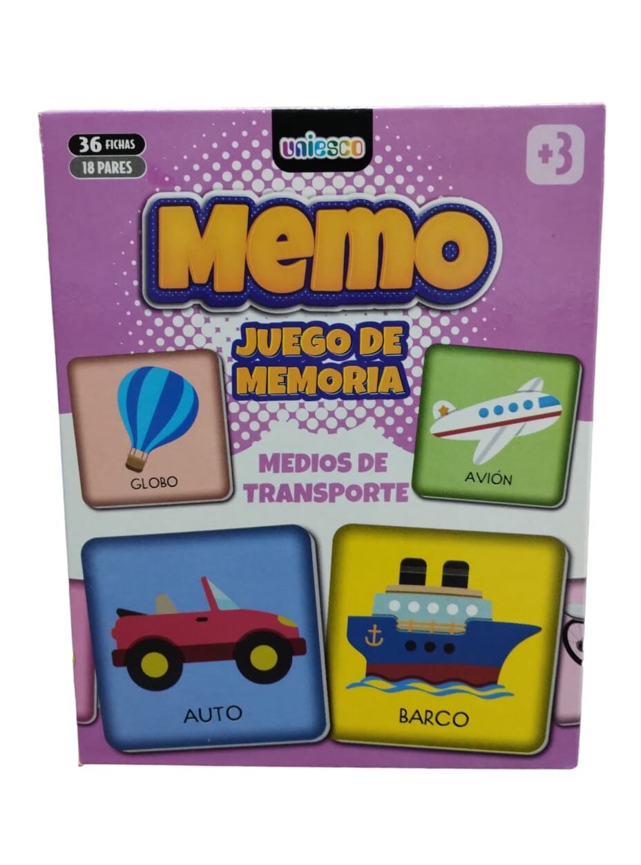 Memo_Juego de memoria Transporte