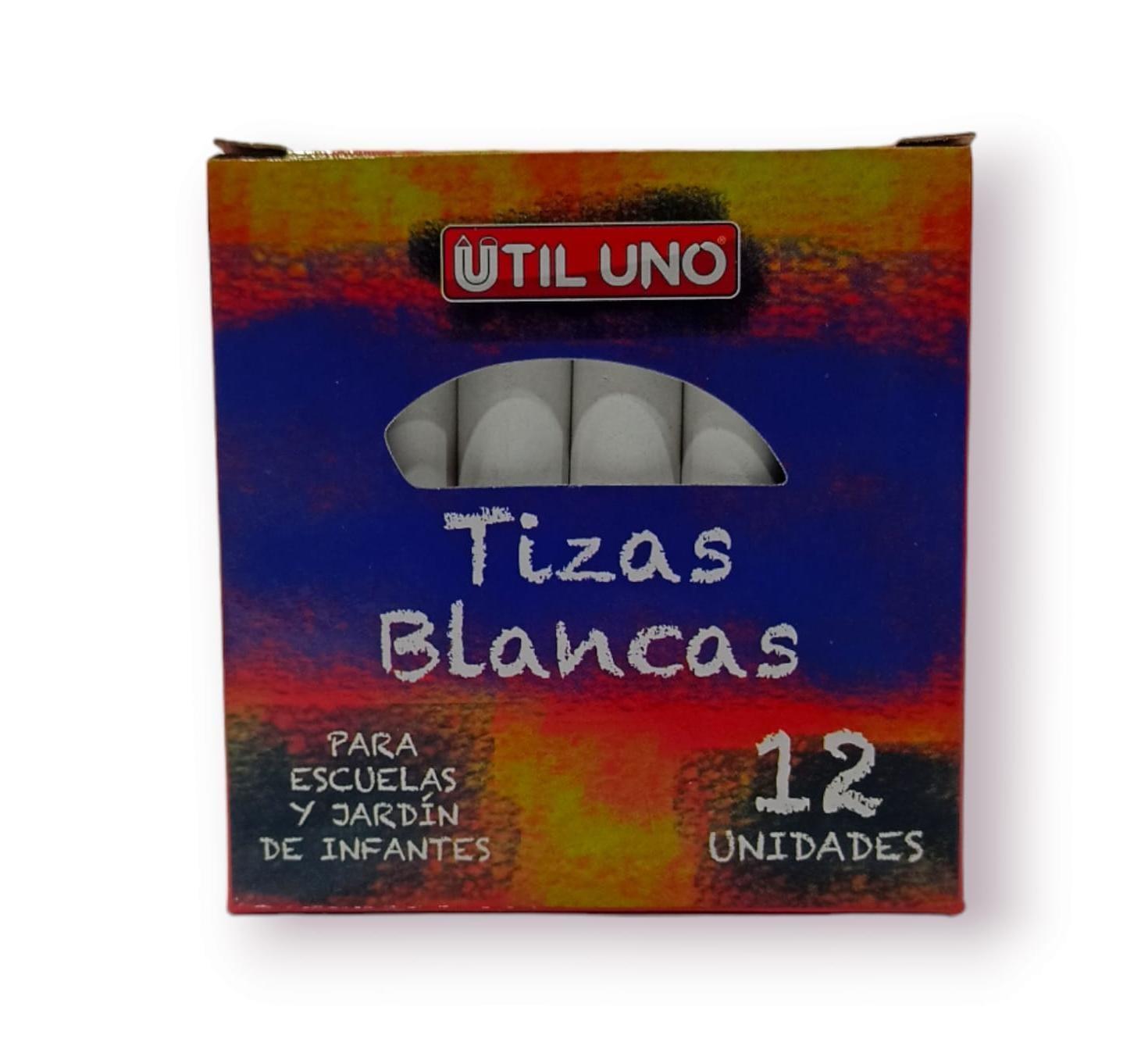 Tiza blanca x12 - Útil Uno