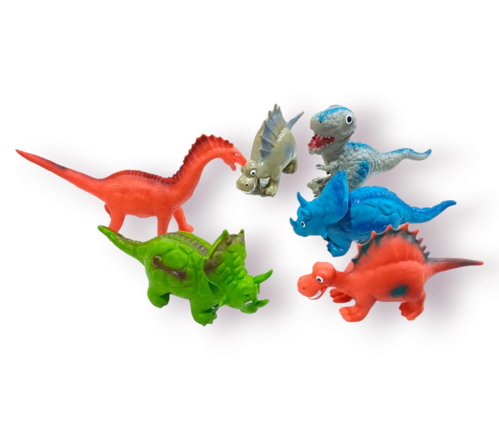 DINOSAURIOS DE GOMA - VARIOS MODELOS Y COLORES - ALTO 10CM