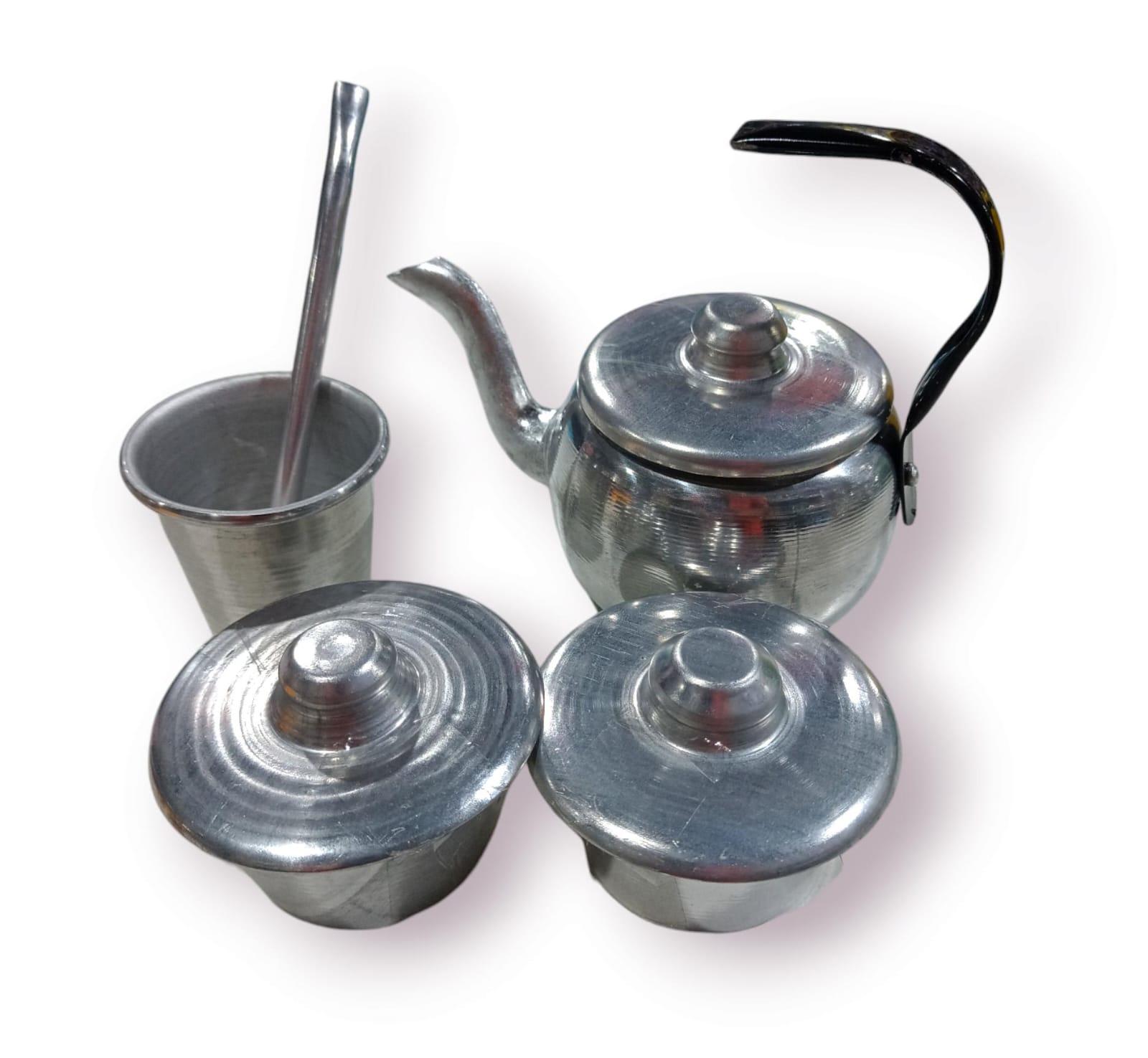 JUEGO DE MATE DE ALUMINIO - 8 PIEZAS