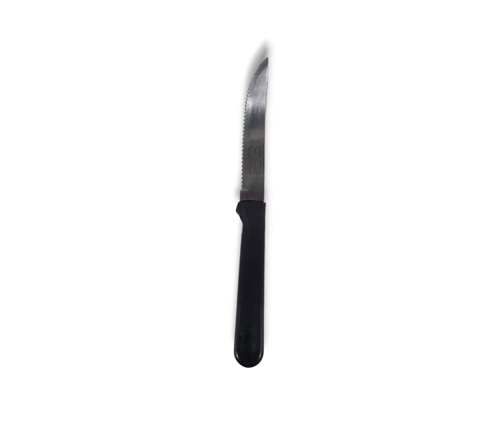 CUCHILLO MANGO PLASTICO - GUADIX - 22CM - COLOR NEGRO