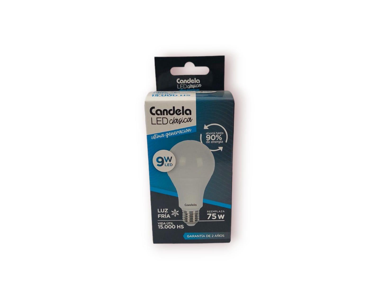 LAMPARA LED 9W FRIA  - CANDELA - 11CM