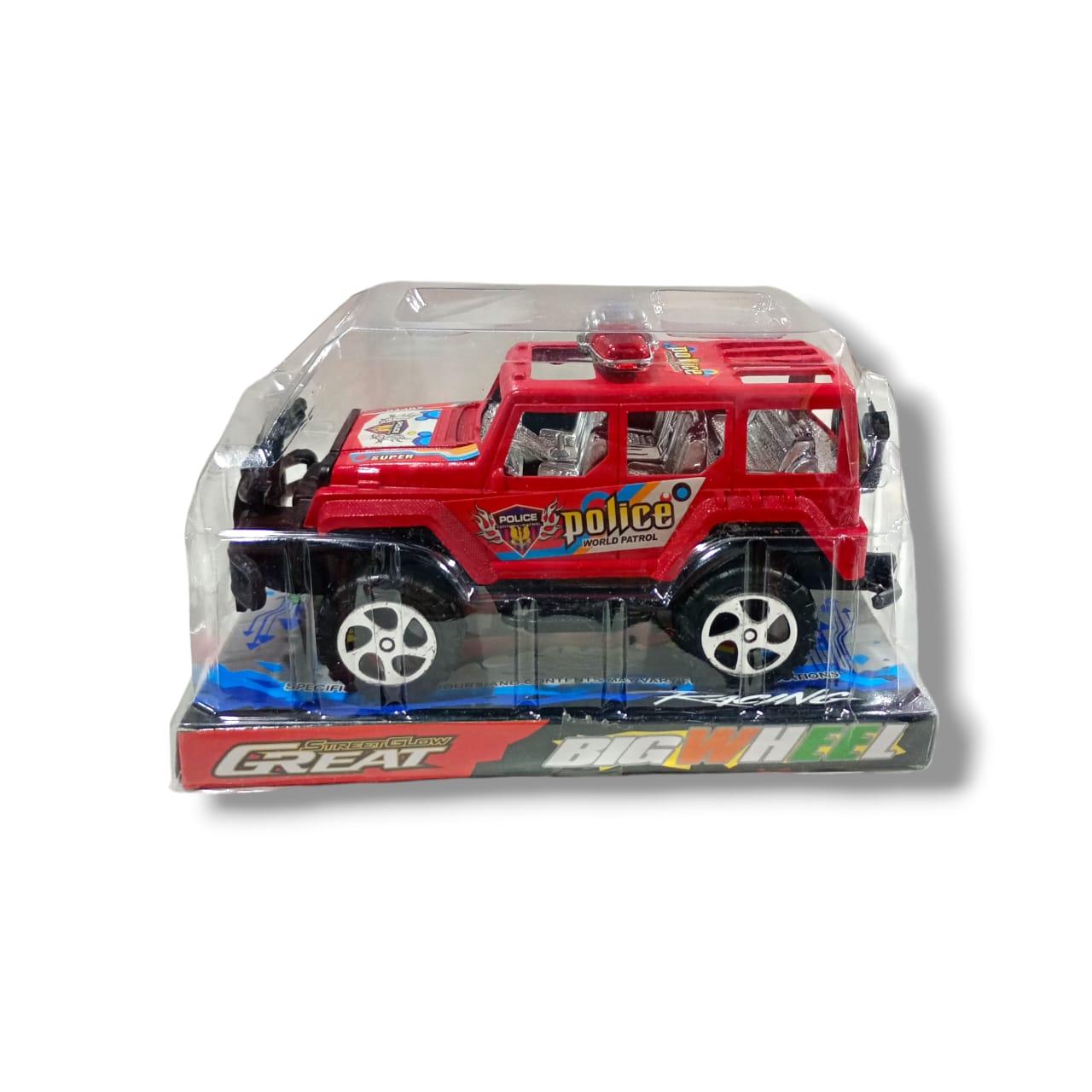 CAMIONETA DE POLICIA A FRICCION- EN BURBUJA- 9X16CM