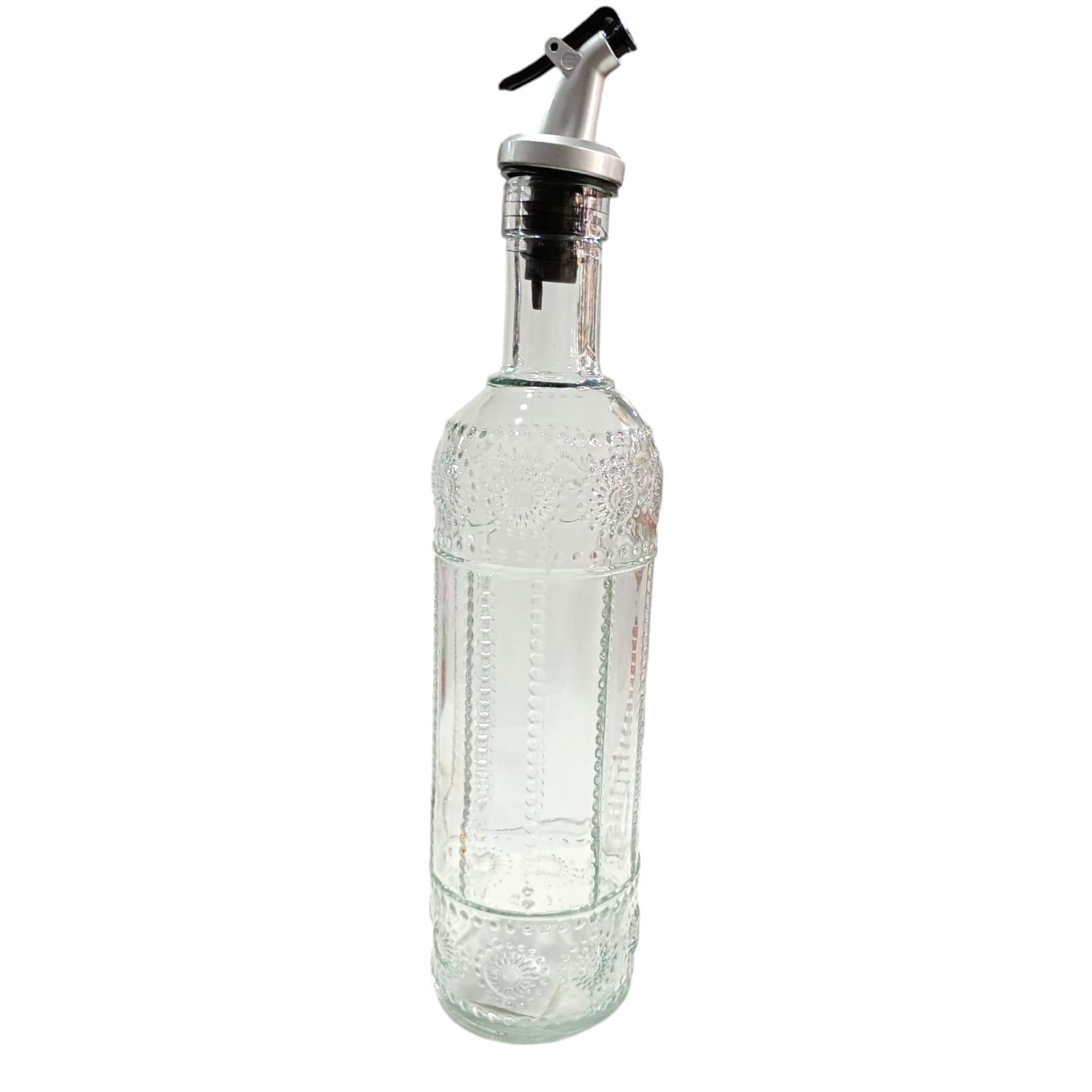 ACEITERO / VINAGRERO DE VIDRIO -CON PICO VERTEDOR-500ML-29CM