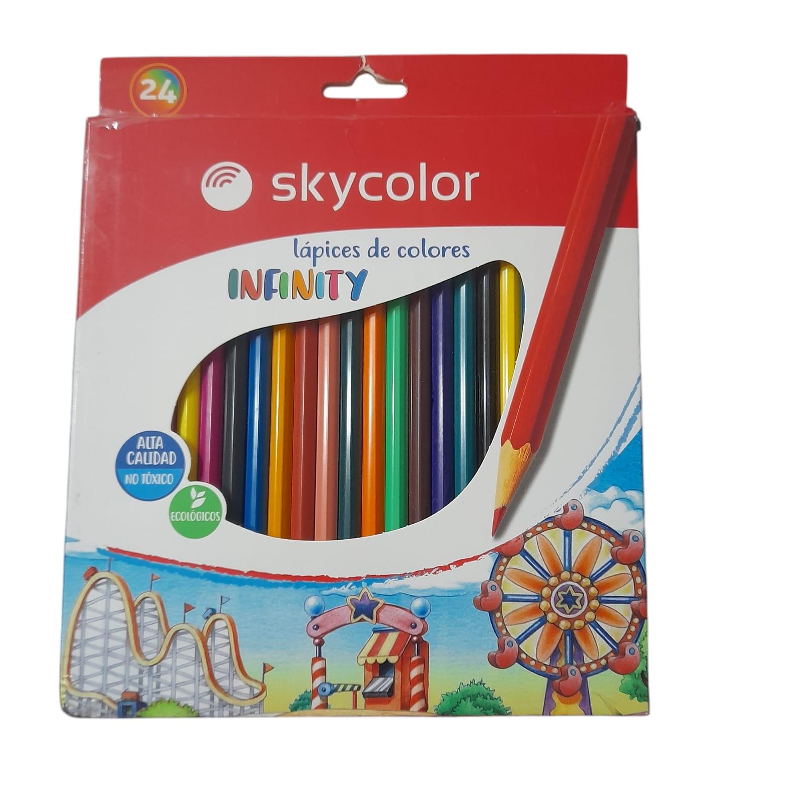 LAPICES DE COLORES INFINITY X 24 UNIDADES SKYCOLOR