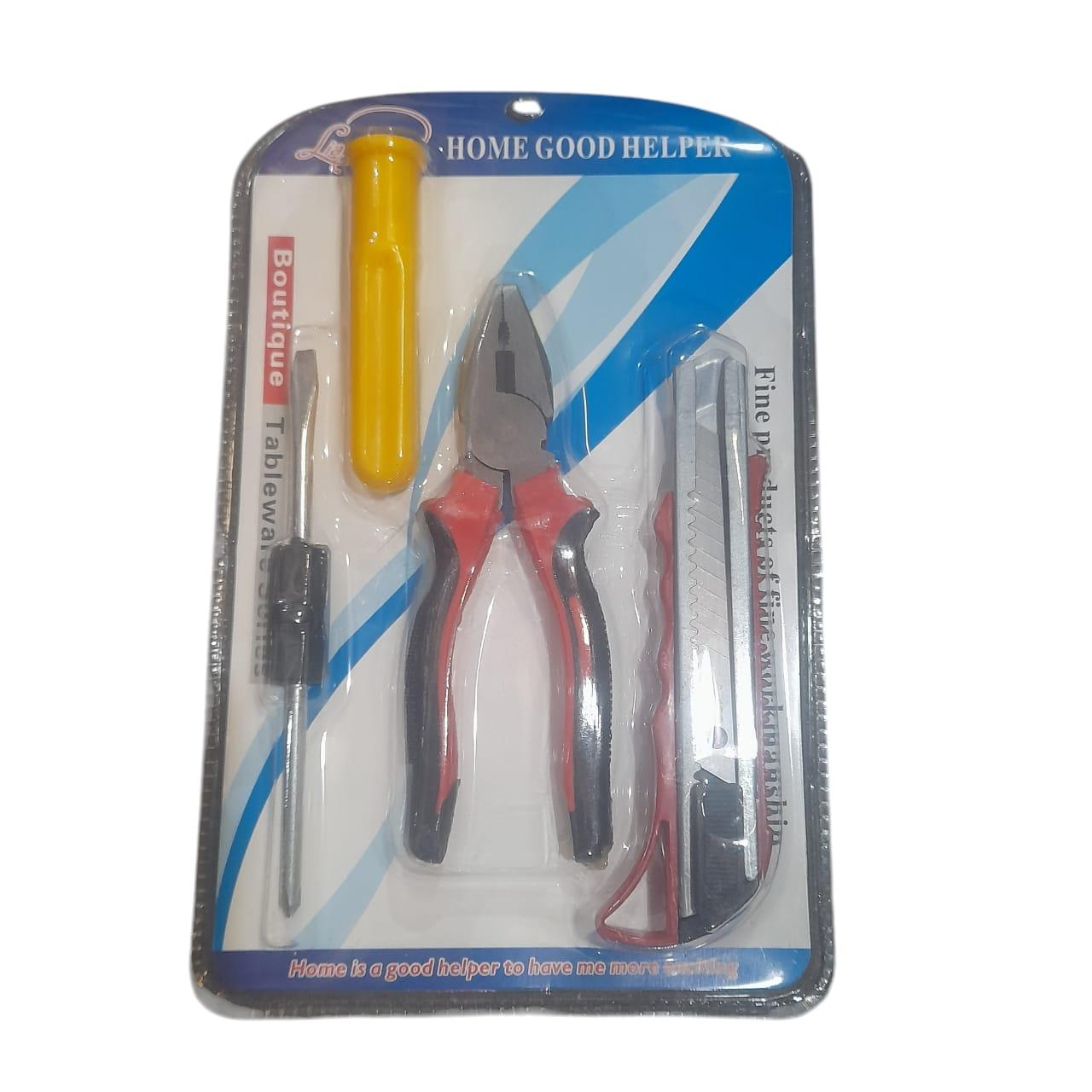 HERRAMIENTAS  X 4 PIEZAS EN BLISTER