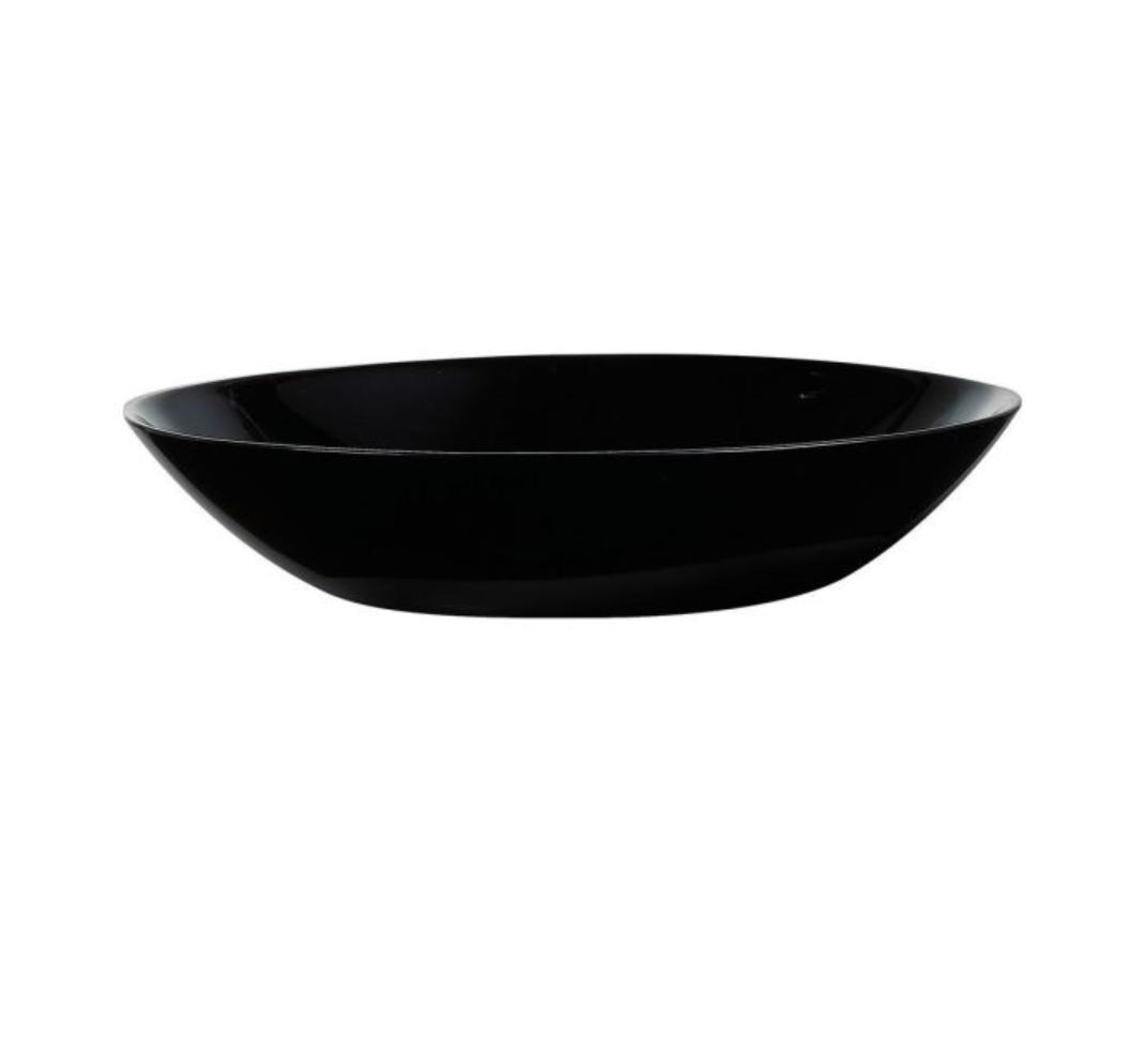 PLATO HONDO OPALINA LINEA DIWALI NOIR NEGRO