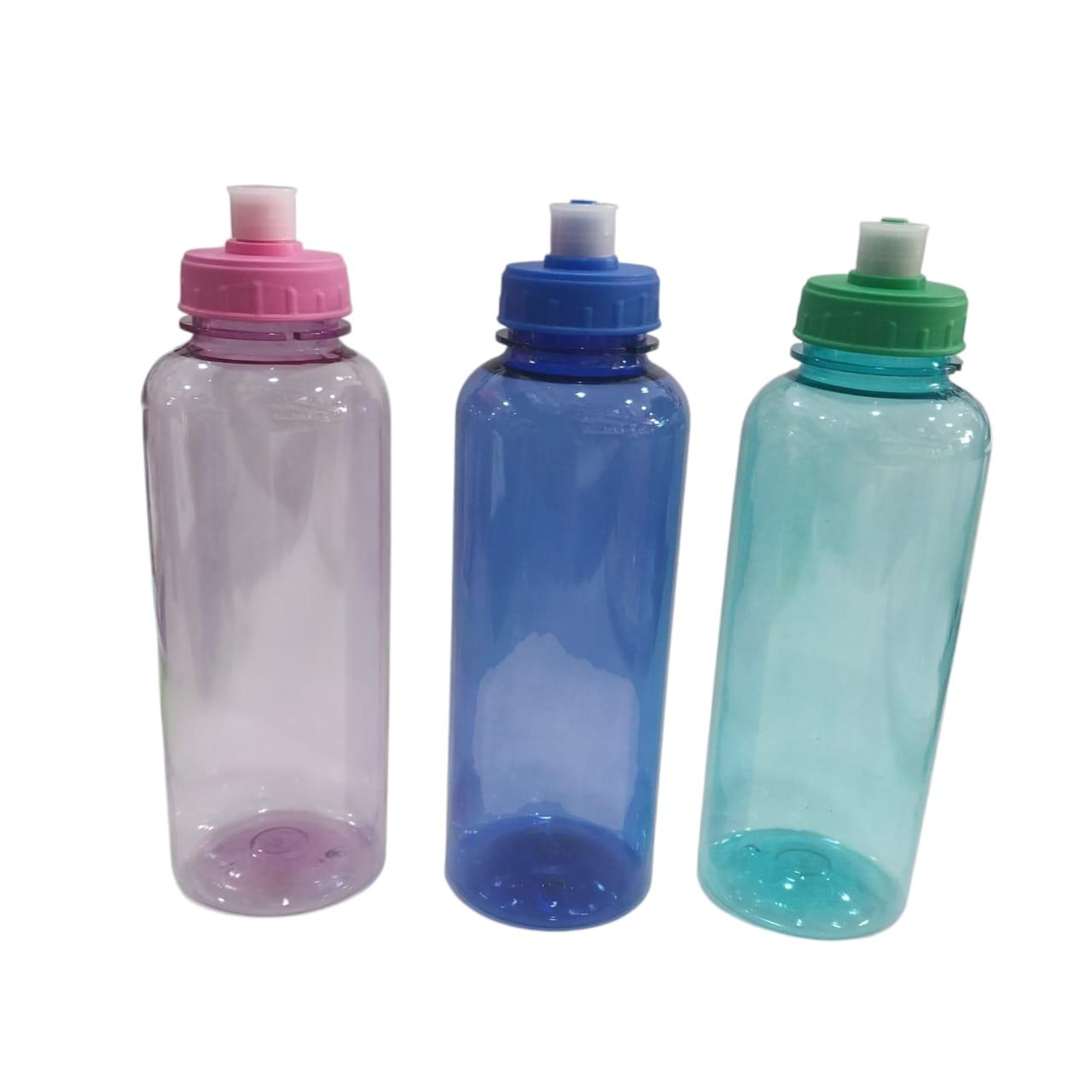 BOTELLA PLASTICA ESTILO DEPORTIVA CON PICO 500CC