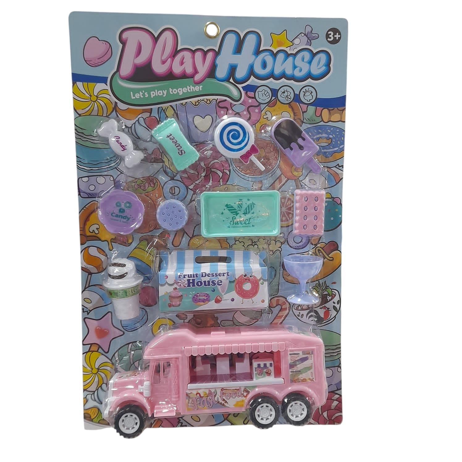 COLECTIVO FAST FOOD CON ACCESORIOS EN BLISTER