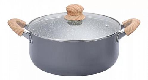 CACEROLA ANTIADHERENTE HUDON EFECTO GRANITO N*20