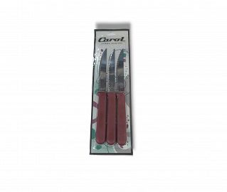 CUCHILLO CAROL- X3 - 20CM - COLOR BORDO