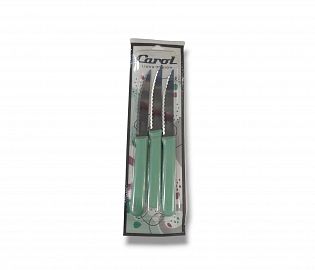 CUCHILLO CAROL- X3 - 20CM - COLOR VERDE