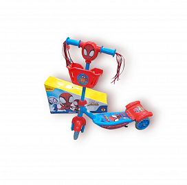 MONOPATIN DE METAL- 3 RUEDAS- SPIDEY -EN CAJA- 61X60X16CM