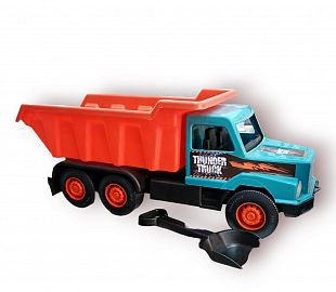 CAMION VOLCADOR GRANDE + PALA PLASTICA - 76X29CM