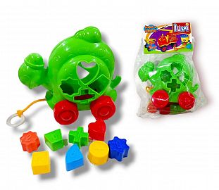ARRASTRE DIDACTICO CON FORMA DE  TORTUGA LUNI 20CM