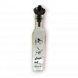 ACEITERO VIDRIO CON PICO VERTEDOR 250CC ESTAMPADA