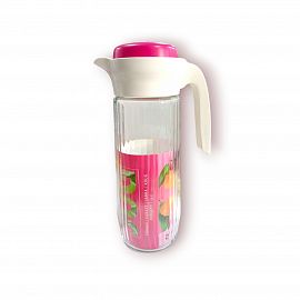 JARRA VIDRIO LABRADA CON TAPA PLASTICA  1.5LTS