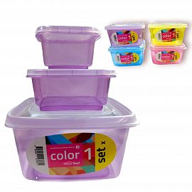 TUPPER HERMETICO SET X 3 UNIDADES