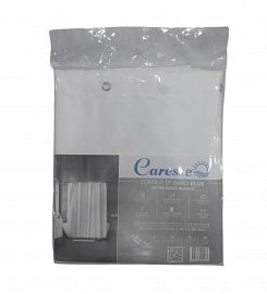 CORTINA BAÑO PLUS 100 MICRONES BLANCA PLASTICA