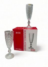 COPA DE CHAMPAGÑE LABRADA DE VIDRIO 175ML