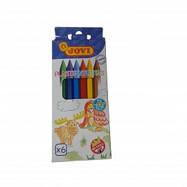 CRAYONES JOVI PLASTIPINTURITAS X 6 UNIDADES