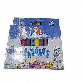 CRAYONES CORTOS X 12 UNIDADES EN CAJA EZCO