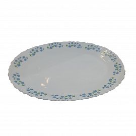 BANDEJA/FUENTE OVALADA OPALINA 32CM DECORADA